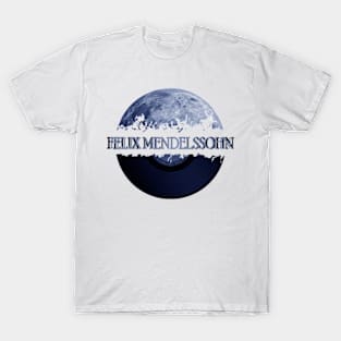 Felix Mendelssohn blue moon vinyl T-Shirt